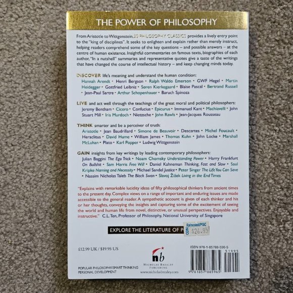 4/$25 50 Philosophy Classics by Tom Butler-Bowdon - Paperback - Picture 5 of 5